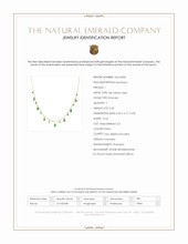 2.60 Ct. Emerald Bezel Necklace, 18K Yellow Gold Scan Report