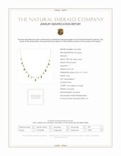 2.60 Ct. Emerald Emerald Bezel Necklace, 18K Yellow Gold Scan Report