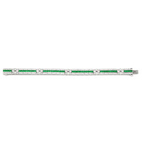 4.03 Ct.Tw.Total Carat Weight Emerald and Diamond Tennis/Line Bracelet, Platinum 950 Image