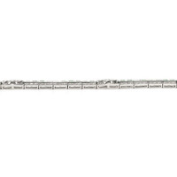 4.03 Ct.Tw.Total Carat Weight Emerald and Diamond Tennis/Line Bracelet, Platinum 950 Image