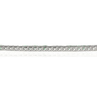 4.78 Ct.Tw. Emerald Natural Diamond Accent Stones Bracelet, Platinum 950 Image