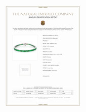 8.67 Ct.Tw. Emerald Bracelet, Platinum 950 Scan Report