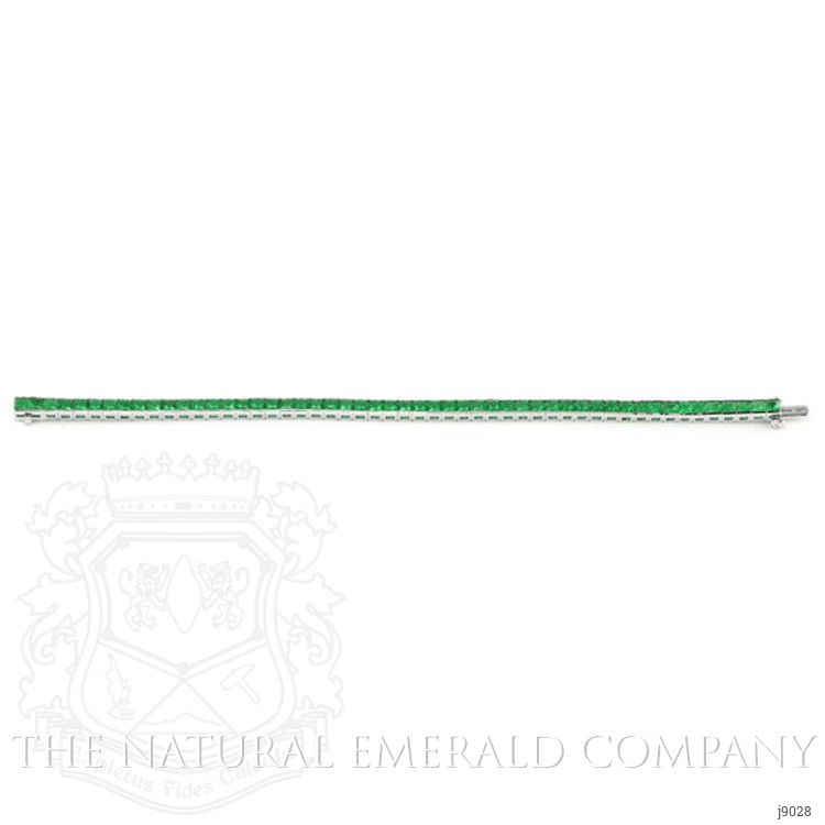 8.67 Ct.Tw. Emerald Bracelet, Platinum 950