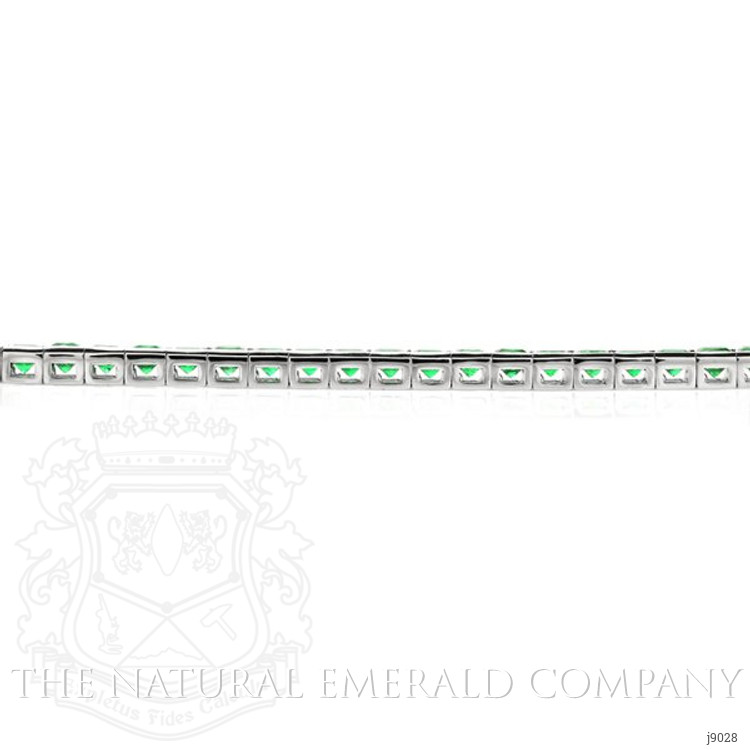 8.67 Ct.Tw. Emerald Bracelet, Platinum 950