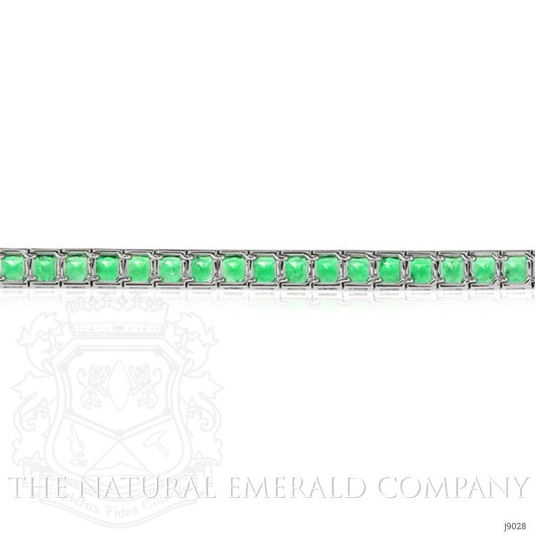 8.67 Ct.Tw. Emerald Bracelet, Platinum 950