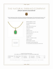 0.50 Ct. Emerald Natural Diamond Pave Pendant, 18K Yellow Gold Scan Report