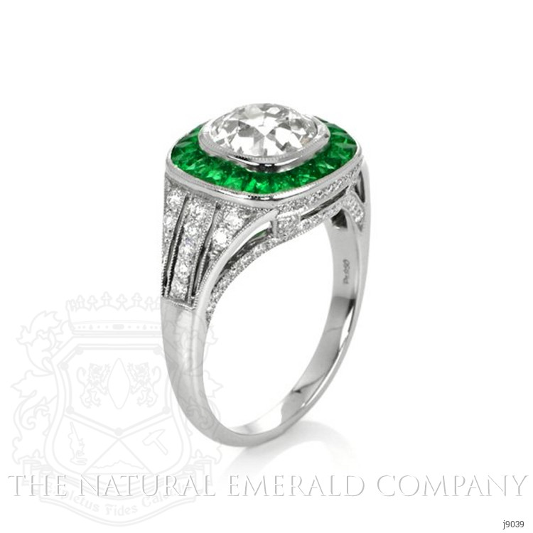 Emerald Ring - Princess 1.14 Ct. - Platinum 950 #J9039 | The Natural ...