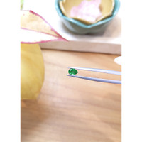 0.35 Ct. Emerald Natural Diamond Pave Ring, 18K White Gold Life Style