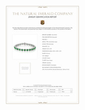 5.00 Ct.Tw. Emerald Natural Diamond Tennis/Line Bracelet, 18K White Gold Scan Report