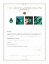 18.15 Ct. Emerald and Diamond Ring, 18K White Gold Appraisal
