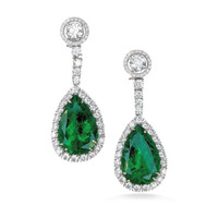 39.90 Ct.Tw. Emerald Platinum 950 earring