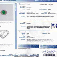 6.00 Ct. Emerald Natural Diamond Bezel Ring, 18K Yellow & Rose Scan Report