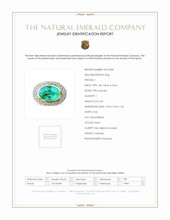 6.00 Ct. Emerald Natural Diamond Bezel Ring, 18K Yellow & Rose Scan Report