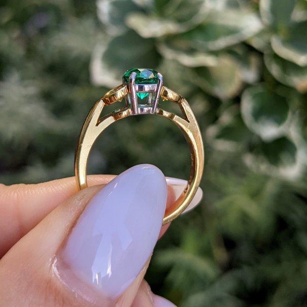 Emerald sales round ring