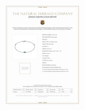 0.07 Ct.Tw. Emerald Natural Diamond Pave Bracelet, 14K White Gold Scan Report