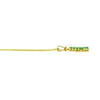 0.76 Ct. Emerald Pendant, 18K Yellow Gold Image