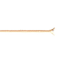 0.42 Ct. White Sapphire Bezel Necklace, 14K Rose Gold Image