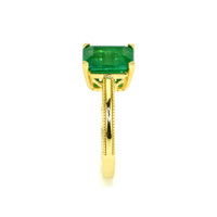 2.27 Ct. Emerald Solitaire Ring, 14K Yellow Gold Image