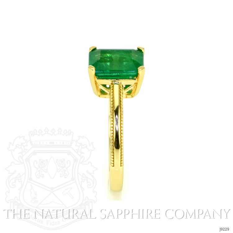 2.27 Ct. Emerald Solitaire Ring, 14K Yellow Gold