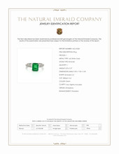 2.27 Ct. Emerald Solitaire Ring, 14K White Gold Scan Report