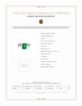 2.27 Ct. Emerald Solitaire Ring, 14K White Gold Scan Report