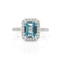 1.93 Ct. Zircon Platinum 950 ring