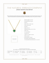 0.47 Ct. Emerald Natural Diamond Pave Pendant, 14K Yellow Gold Scan Report