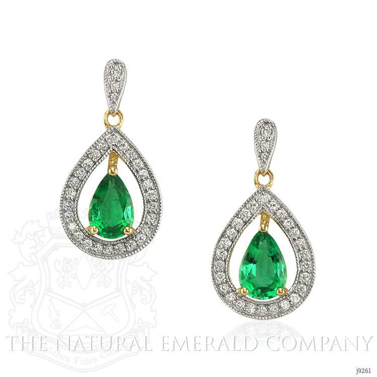 Emerald Cut Diamond Stud Earrings 0.8 CT- 14K Solid Gold