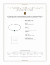 0.13 Ct.Tw. Emerald Natural Diamond Pave Bracelet, 14K White Gold Scan Report