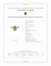 1.47 Ct. Chrysoberyl Natural Diamond Pave Ring, 14K White Gold Scan Report