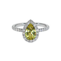 Chrysoberyl 14K White Gold ring