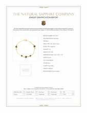 3.38 Ct.Tw. Blue Sapphire Bezel Bracelet, 18K Yellow Gold Scan Report
