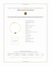 1.09 Ct.Tw. Emerald Bezel Bracelet, 18K Yellow Gold Scan Report
