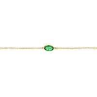 1.09 Ct.Tw. Emerald Bezel Bracelet, 18K Yellow Gold Image