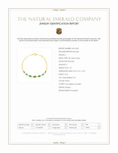 1.70 Ct.Tw.Total Carat Weight Emerald Bezel Bracelet, 18K Yellow Gold Scan Report