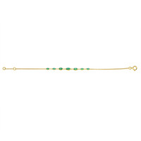 1.70 Ct.Tw. Emerald Bezel Bracelet, 18K Yellow Gold Image