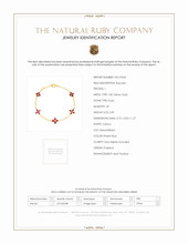 2.09 Ct.Tw. Ruby Accent Stones Bracelet, 18K Yellow Gold Scan Report