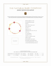 2.23 Ct.Tw. Ruby Ruby Bezel Bracelet, 18K Yellow Gold Scan Report
