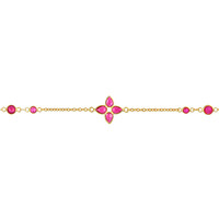 2.23 Ct.Tw. Ruby Ruby Bezel Bracelet, 18K Yellow Gold Image