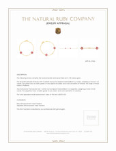 1.25 Ct.Tw. Ruby Sapphire Accent Stones Bracelet, 18K Yellow Gold Appraisal