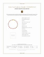 2.98 Ct.Tw. Ruby Bezel Bracelet, 18K Yellow Gold Scan Report