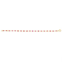 2.98 Ct.Tw. Ruby Bezel Bracelet, 18K Yellow Gold Image