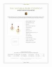 0.58 Ct.Tw. Ruby Bezel Earrings, 18K Yellow Gold Scan Report