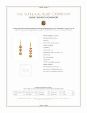 0.96 Ct.Tw. Ruby Sapphire Bezel Earrings, 18K Yellow Gold Scan Report
