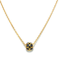 1.32 Ct. Blue Sapphire Bezel Necklace, 18K Yellow Gold Video
