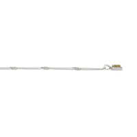 1.00 Ct. Greenish Yellow Sapphire and Natural Diamond Pave Pendant, 18K White Gold Image