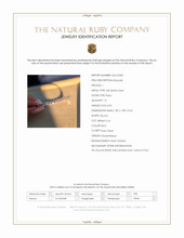 0.60 Ct.Tw.Total Carat Weight Ruby and Natural Diamond Bangle Bracelet, 18K White Gold Scan Report