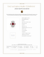 1.44 Ct. Ruby and Ruby Ring, 18K White Yellow Scan Report