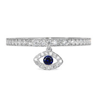0.05 Ct. Sapphire 18K White Gold ring