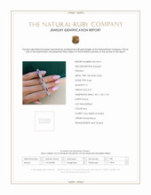 0.47 Ct.Tw. Ruby Natural Diamond Pave Bracelet, 18K White Gold Scan Report